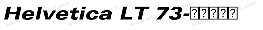 Helvetica LT 73字体转换